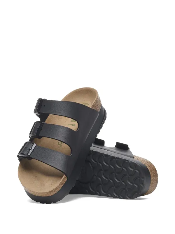 Birkenstock Florida triple-strap Platform Sandals | Black