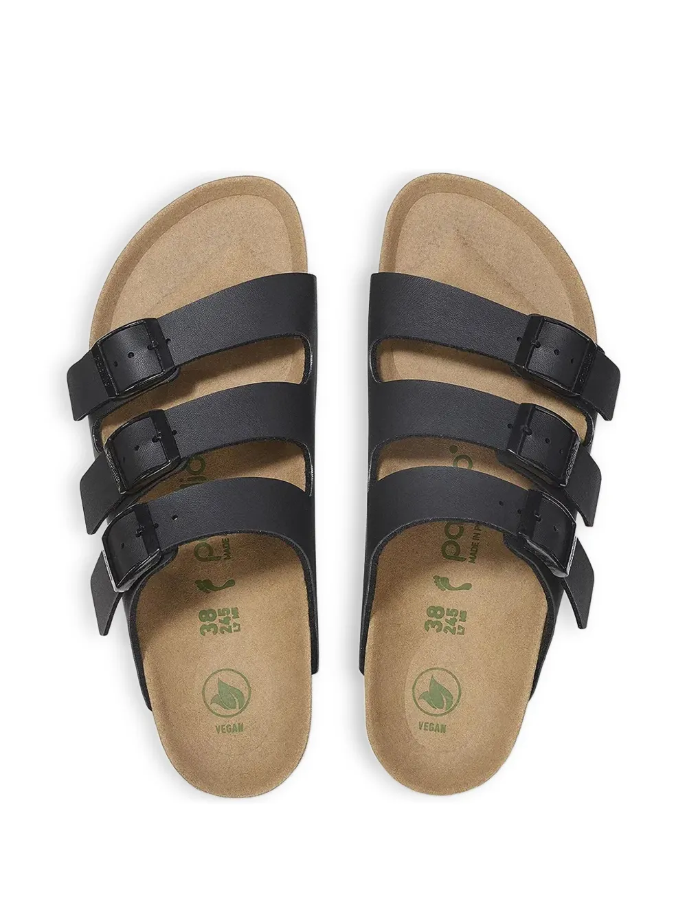 Birkenstock Florida triple-strap platform sandals Black