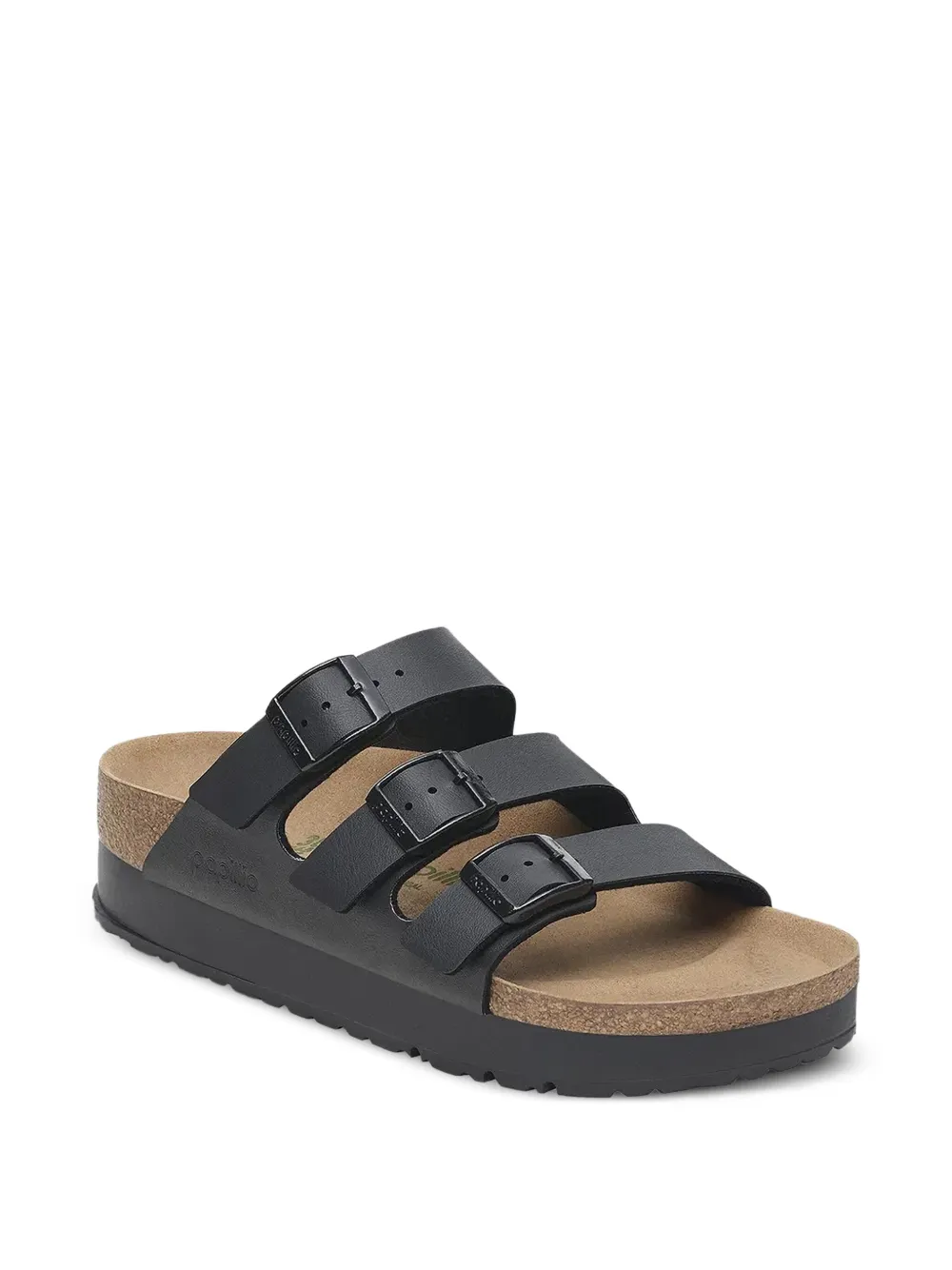 Birkenstock Florida triple-strap platform sandals Black