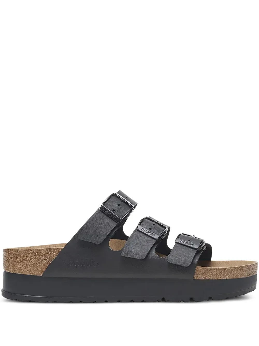 Birkenstock Florida triple-strap platform sandals Black