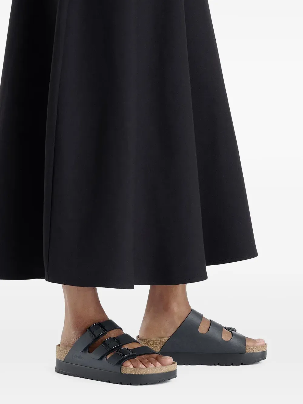Birkenstock Florida triple-strap platform sandals Black
