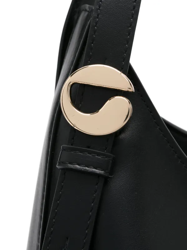 Coperni ブラックレザーショルダーバッグ Coperni レザーショルダーバッグ | ブラック | FARFETCH JP