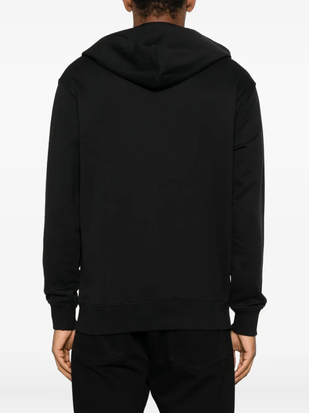 Versace Jeans Couture logo-print hoodie Zwart