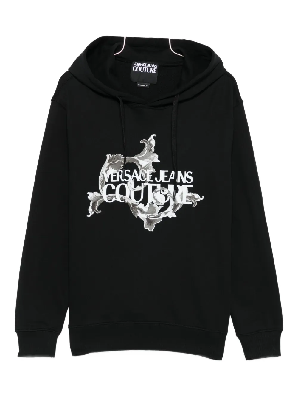 Versace Jeans Couture logo-print hoodie Zwart