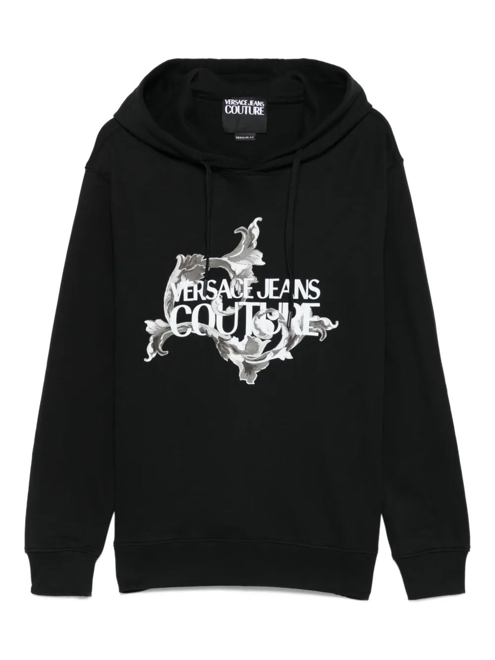Versace Jeans Couture logo-print hoodie Zwart