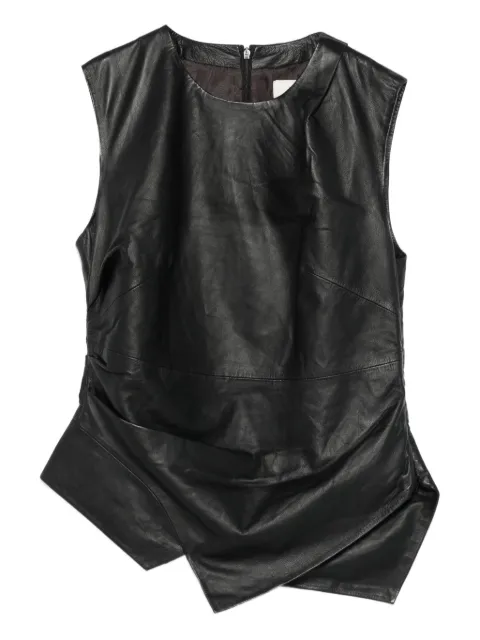 Róhe haut en cuir à design drapé