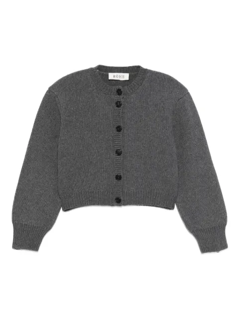 Róhe ribbed buttoned cardigan