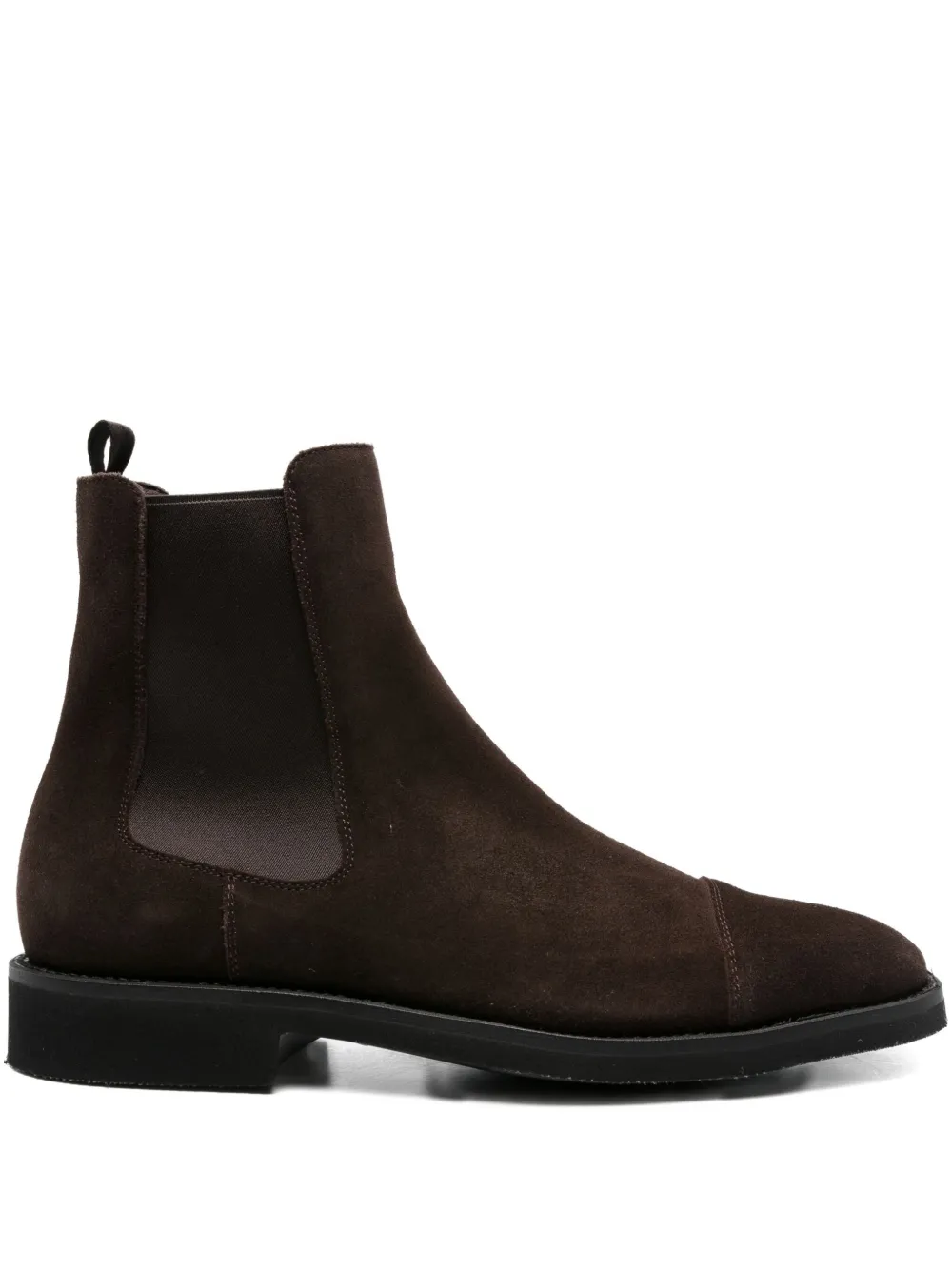 TOM FORD elastic-panel suede boots Brown