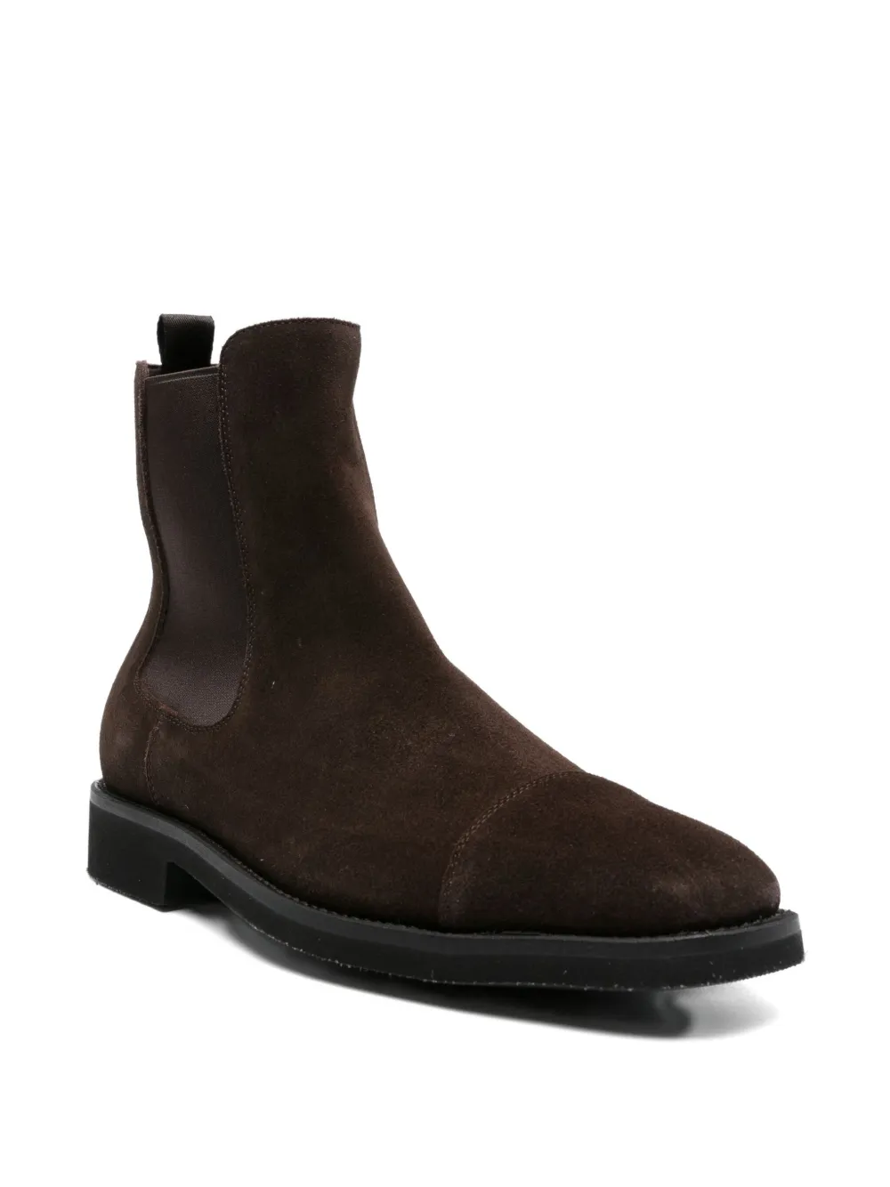 TOM FORD elastic-panel suede boots Brown