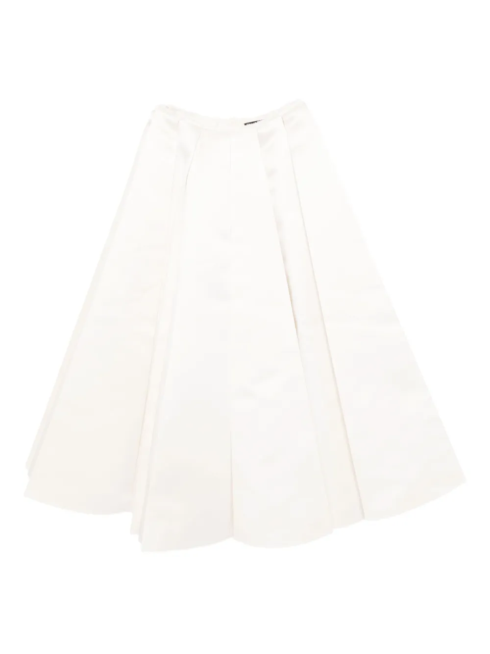 A.w.a.k.e. Satin Panelled Skirt In White