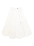 A.W.A.K.E. Mode satin panelled skirt - White