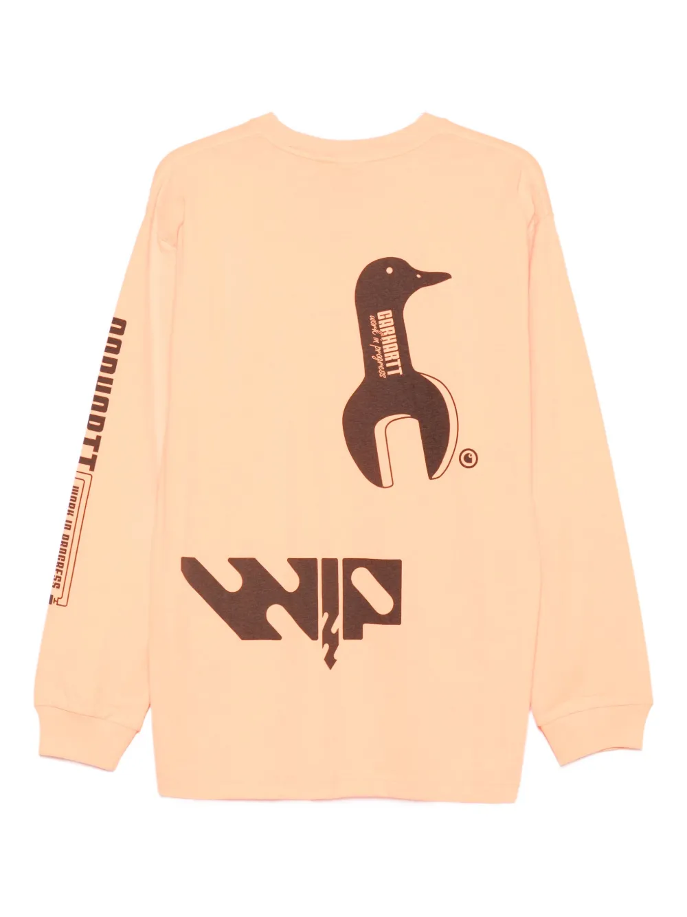 Carhartt WIP Industry T-shirt met lange mouwen - Oranje