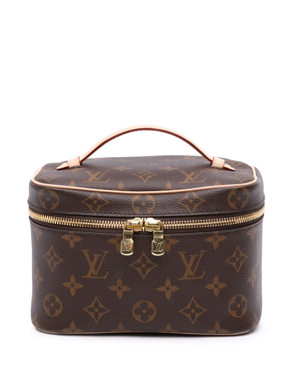 Louis Vuitton Pre-Owned 2021-2025 モノグラム ニース ミニ ケース バニティバッグ - ブラウン Louis Vuitton Pre-Owned 2021-2025 モノグラム ニース ミニ ケース バニティバッグ - ブラウン
