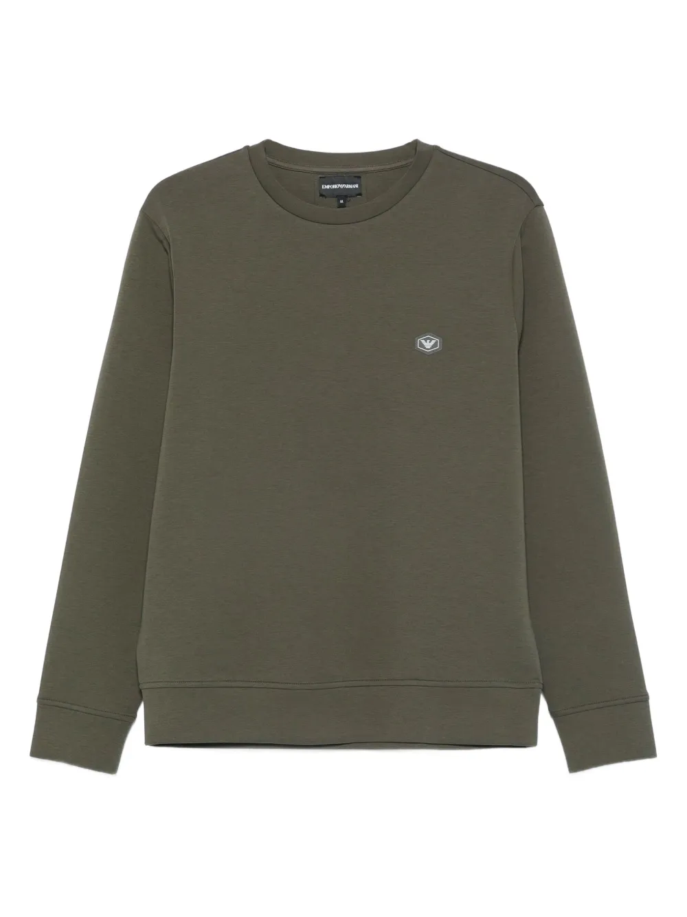Emporio Armani Sweater met logopatch Groen