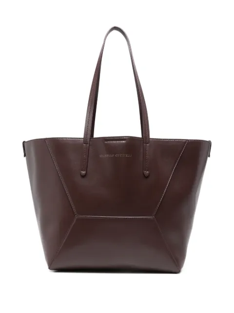 Brunello Cucinelli BC Duo leather tote bag