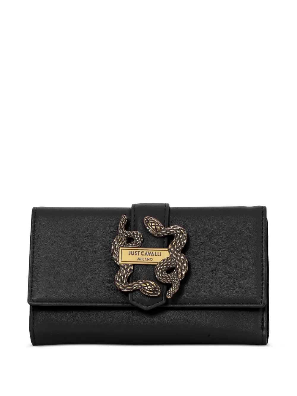 Just Cavalli snake-buckle wallet | Black | Image 1