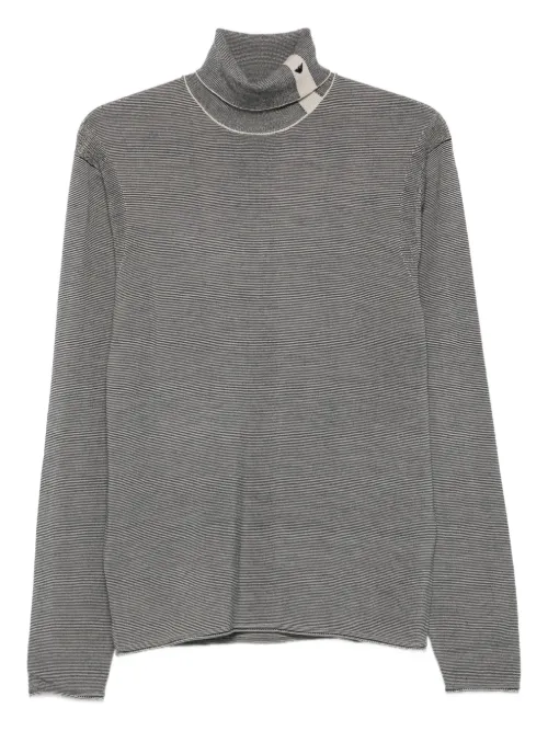 Pull en laine vierge à col roulé - Emporio Armani - Modalova