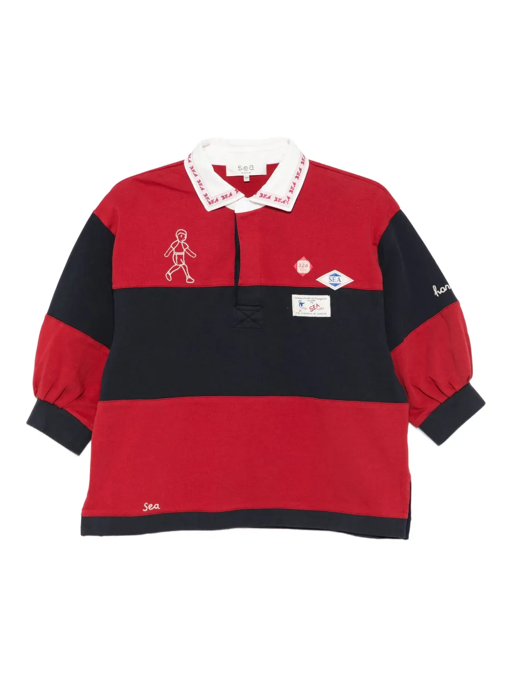 Sea Carolyn Workwear Rugby Shirt In Multi