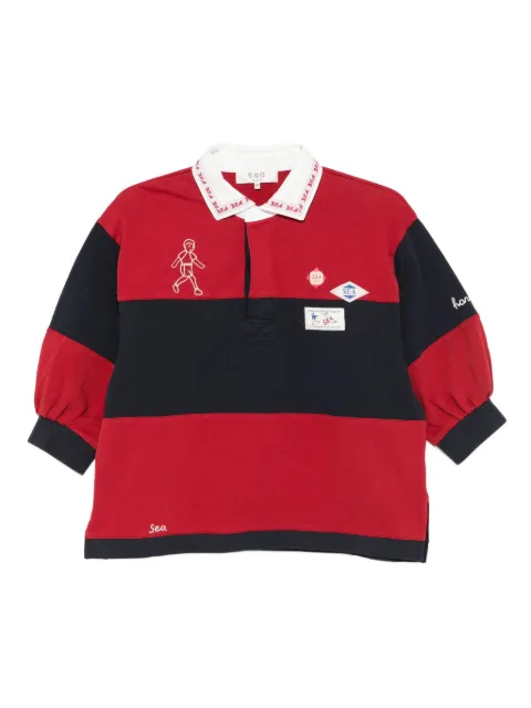 Sea playera tipo polo a rayas