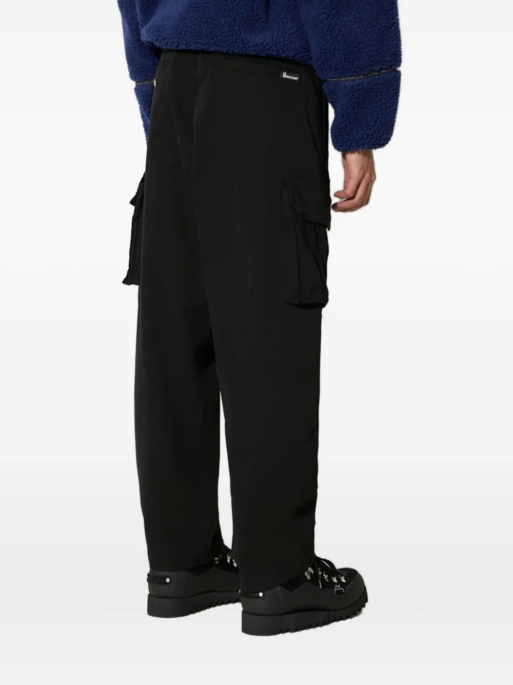 MANASTASH Broek met cargo zak - Zwart