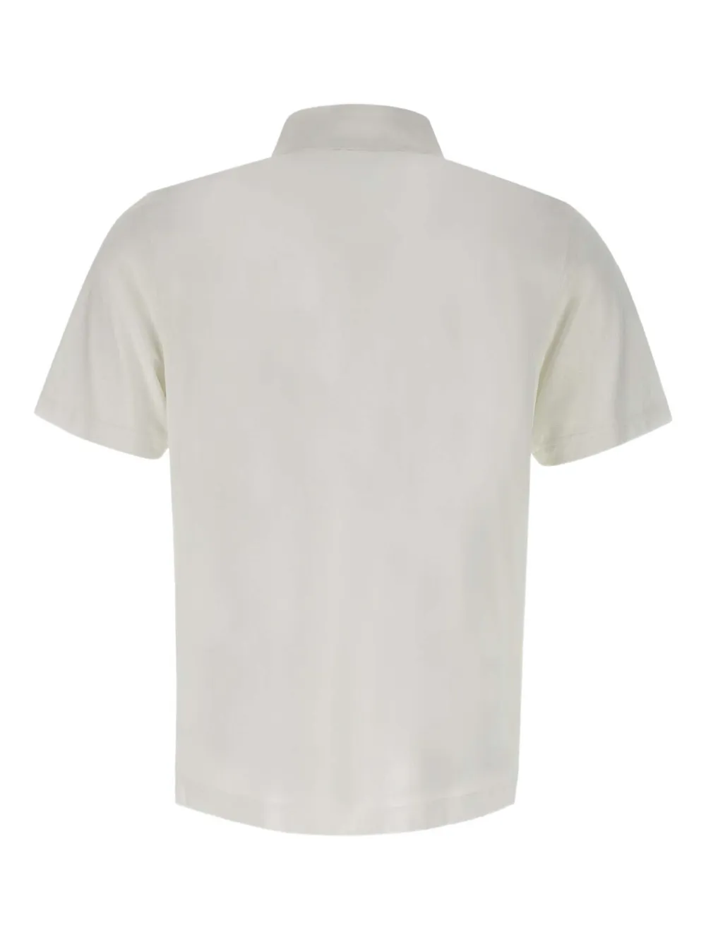 DIKTAT Poloshirt met knopen en korte mouwen - Wit