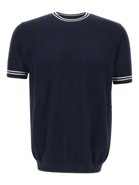 DIKTAT ribbed-trim short-sleeve T-shirt