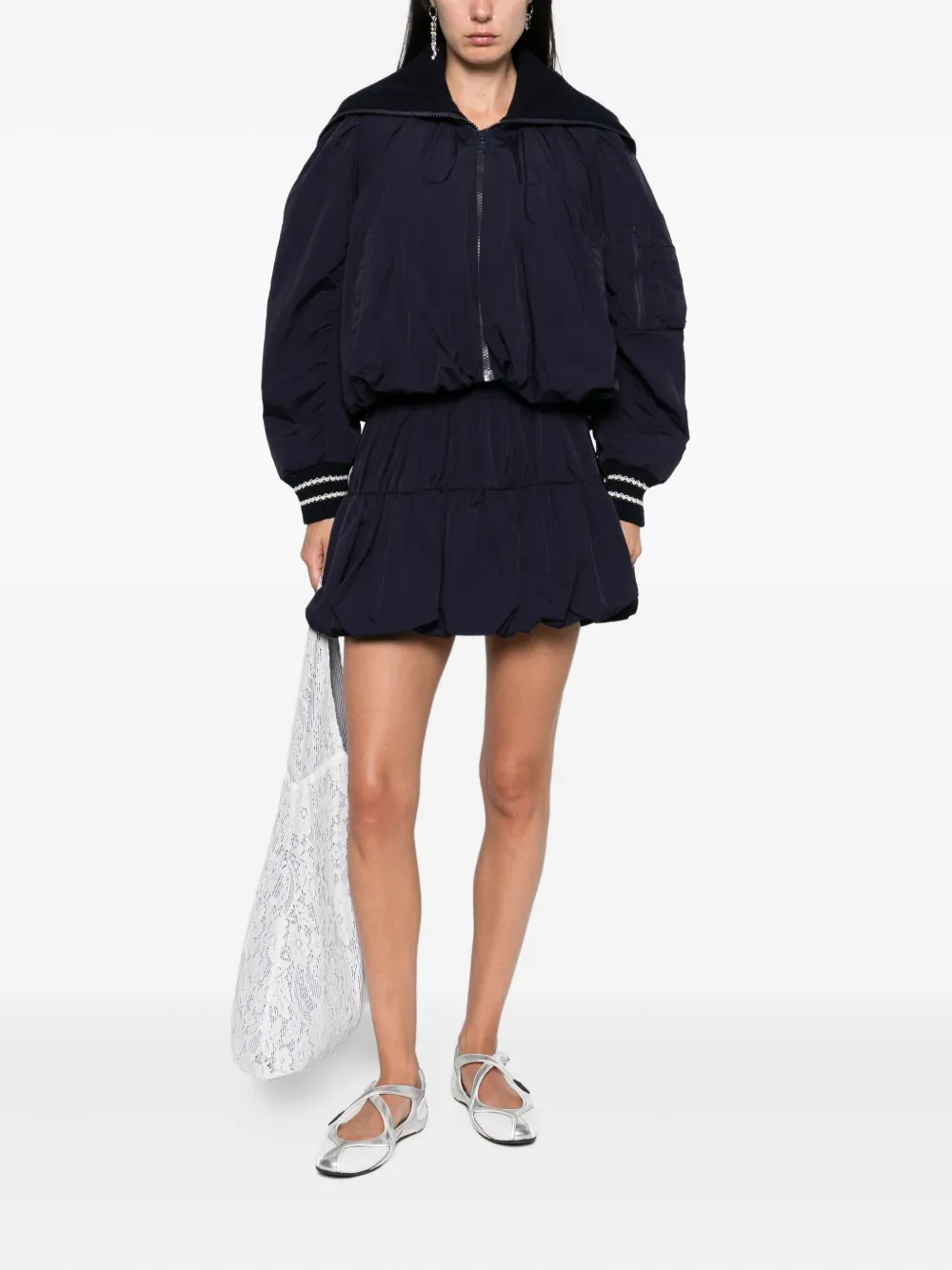 Sea Mirian Ribbed-cuffs Jacket In Black