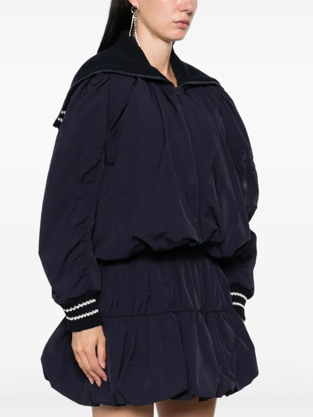 Sea Mirian Ribbed-cuffs Jacket In Black