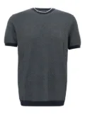DIKTAT textured short-sleeve sweater - Blue
