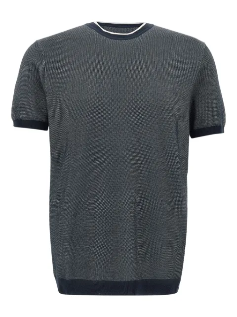 DIKTAT textured short-sleeve sweater