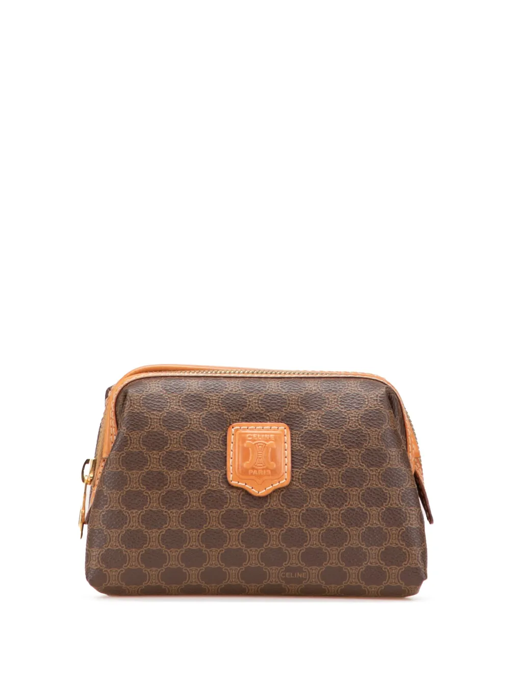 Céline Pre-Owned 2000-2025 マカダム コーテッドキャンバス クラッチバッグ - ブラウン Céline Pre-Owned 2000-2025 マカダム コーテッドキャンバス クラッチバッグ - ブラウン