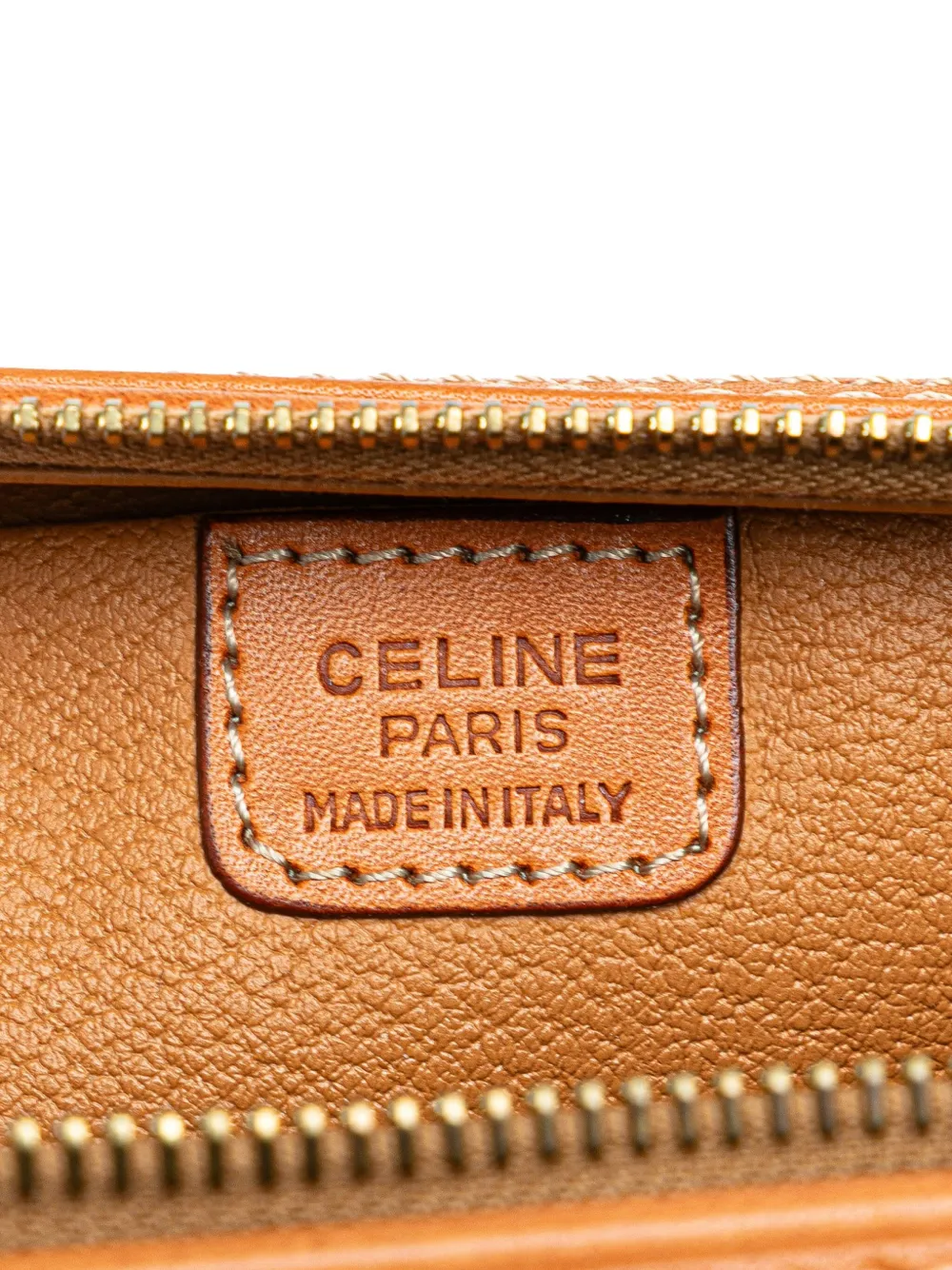 Pre-owned Celine 2000-2025 Macadam Coated Canvas Pouch