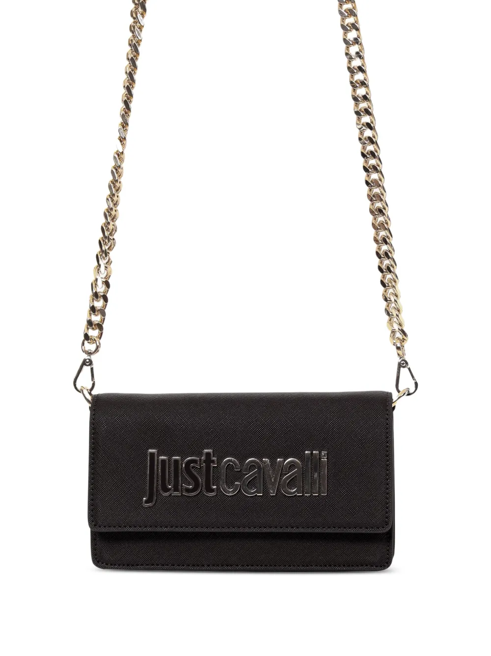 Just Cavalli logo-plaque wallet - Zwart