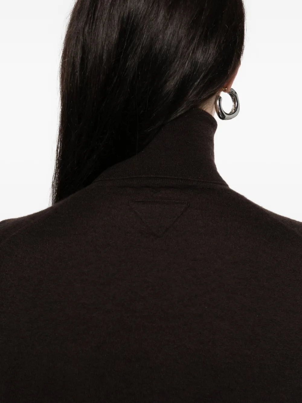 Prada short-sleeved roll-neck top Bruin