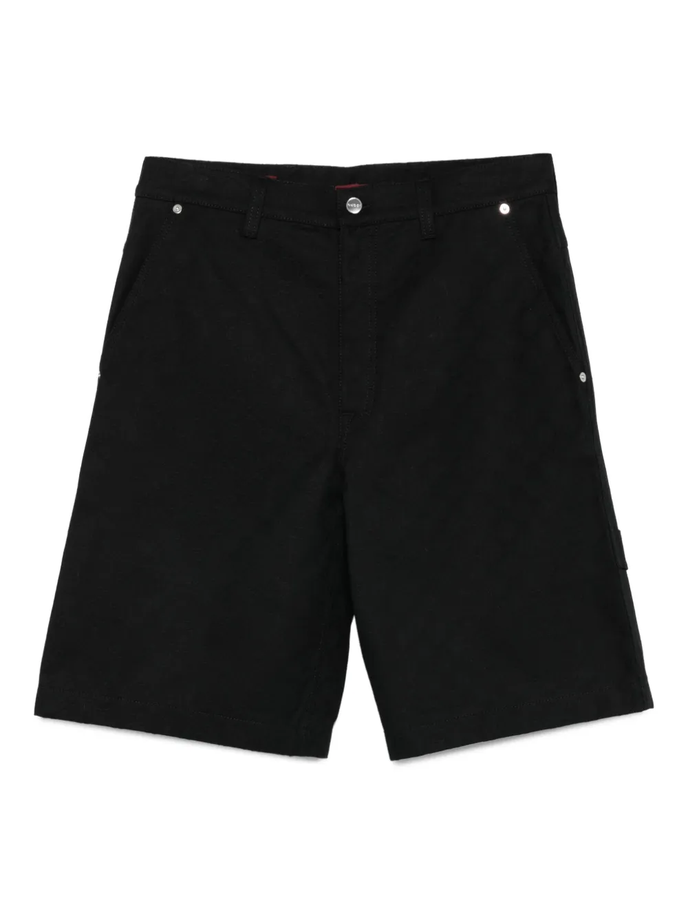Gucci Katoenen shorts met knopen Zwart