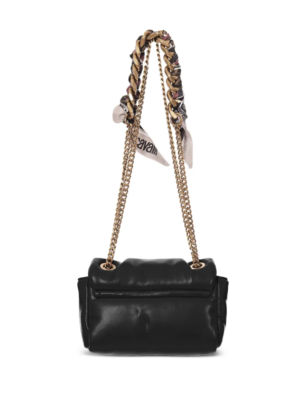 Just Cavalli Quilted Chain Mini Bag In Black