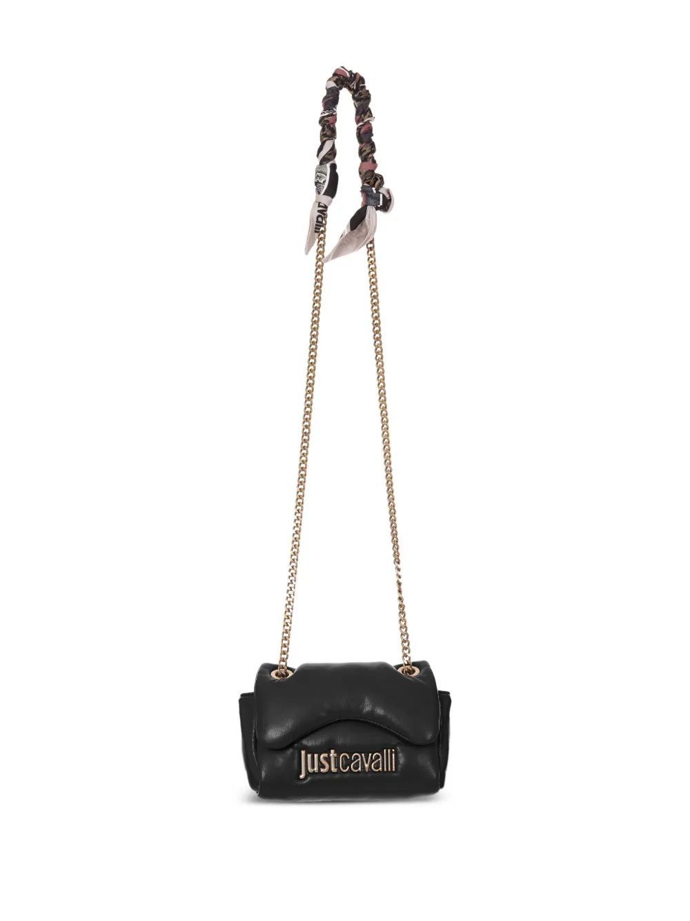 Just Cavalli Quilted Chain Mini Bag In Black