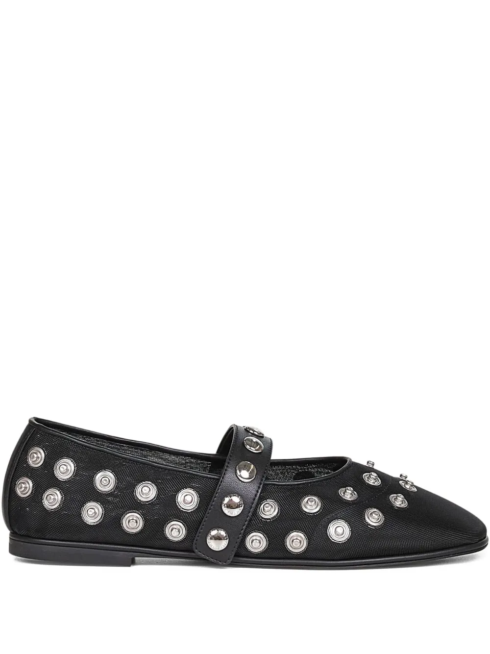 Stella McCartney popper-embellished round-toe flats | Black | Image 1