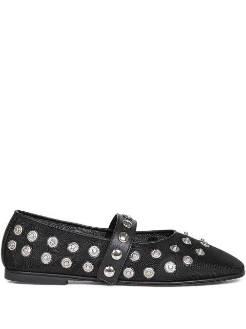 Stella McCartney popper-embellished round-toe flats