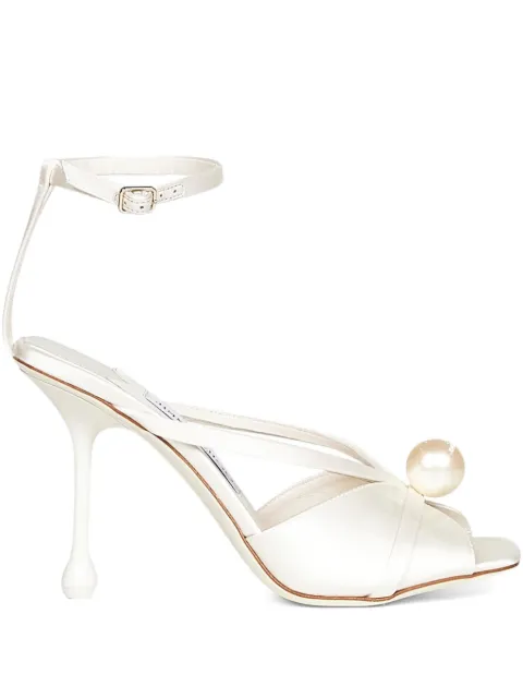 Jimmy Choo 95mm Siva pearl-embellished sandals