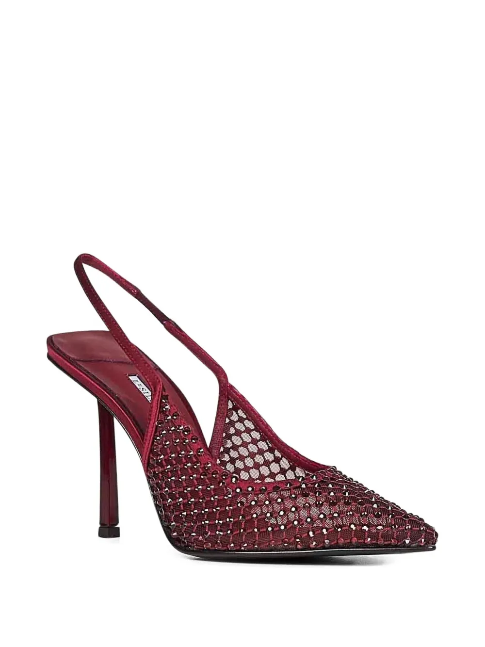Le Silla crystal-embellished slingback pumps Rood
