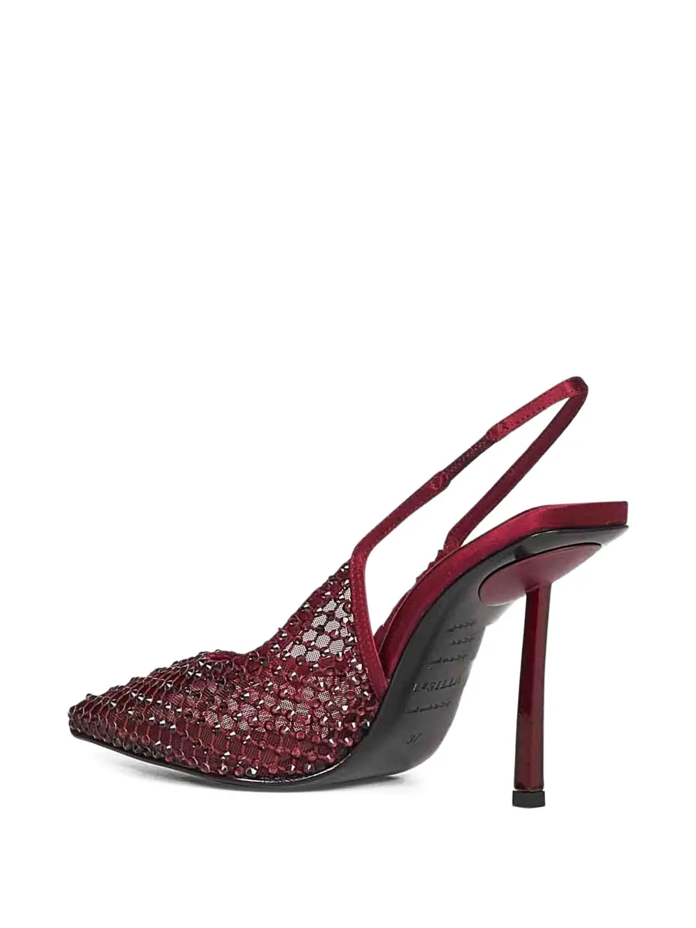 Le Silla crystal-embellished slingback pumps Rood