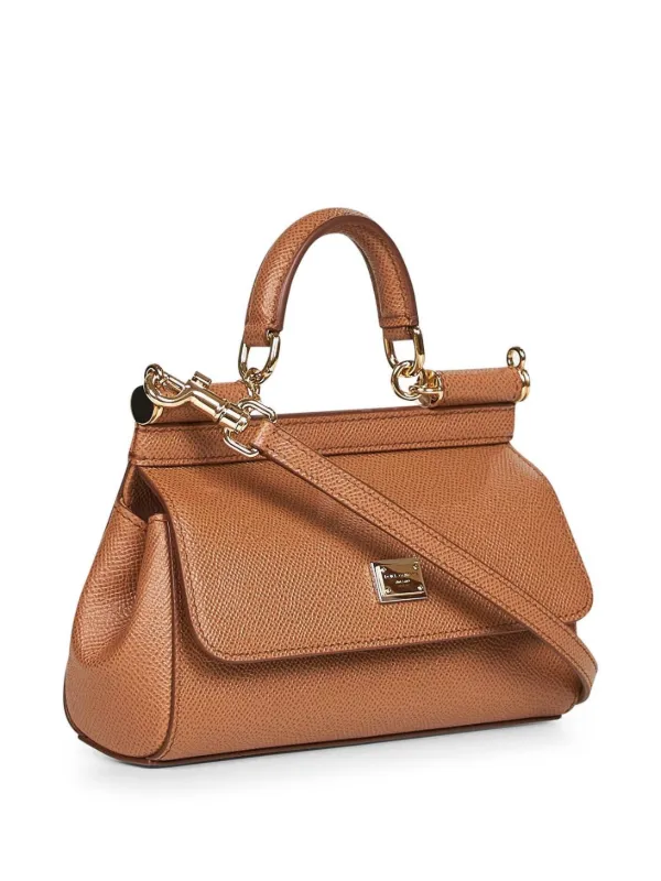Dolce & Gabbana fold-over top-handle Tote Bag | Brown | FARFETCH