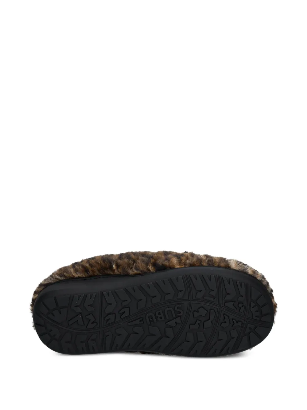 WACKO MARIA leopard-print slippers Neutrals