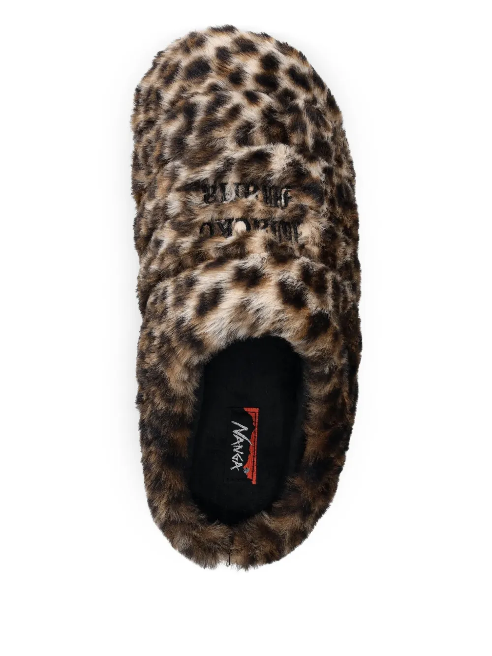 WACKO MARIA leopard-print slippers Neutrals