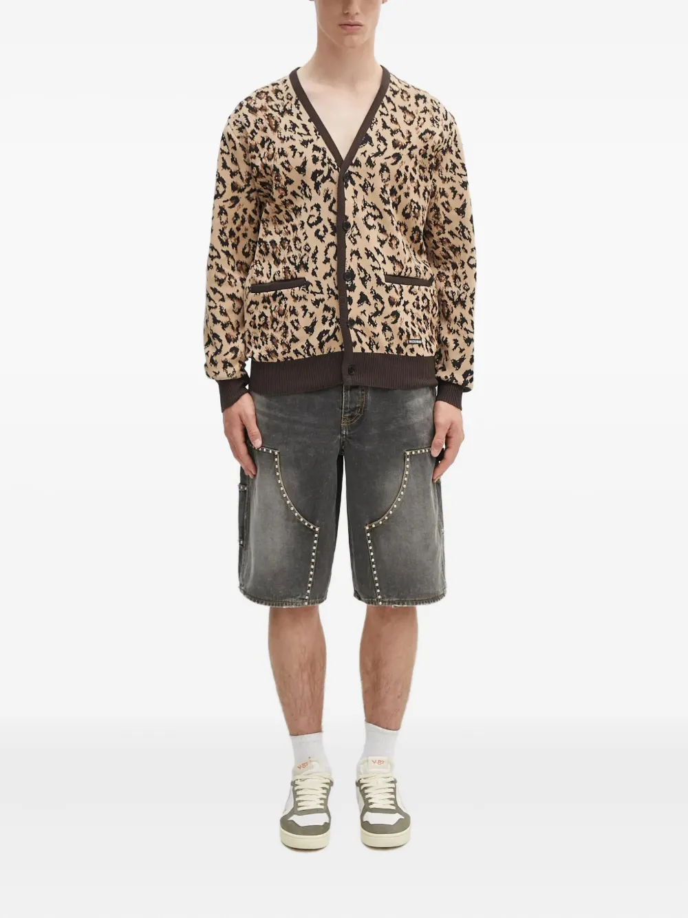 WACKO MARIA leopard-print buttoned cardigan | Cardigans | Image 2
