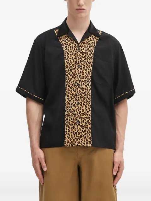 WACKO MARIA camisa con estampado de leopardo