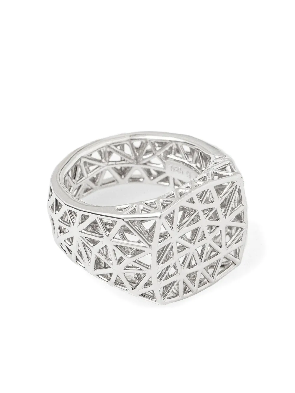 Tom Wood Geometrischer Ring In Silver
