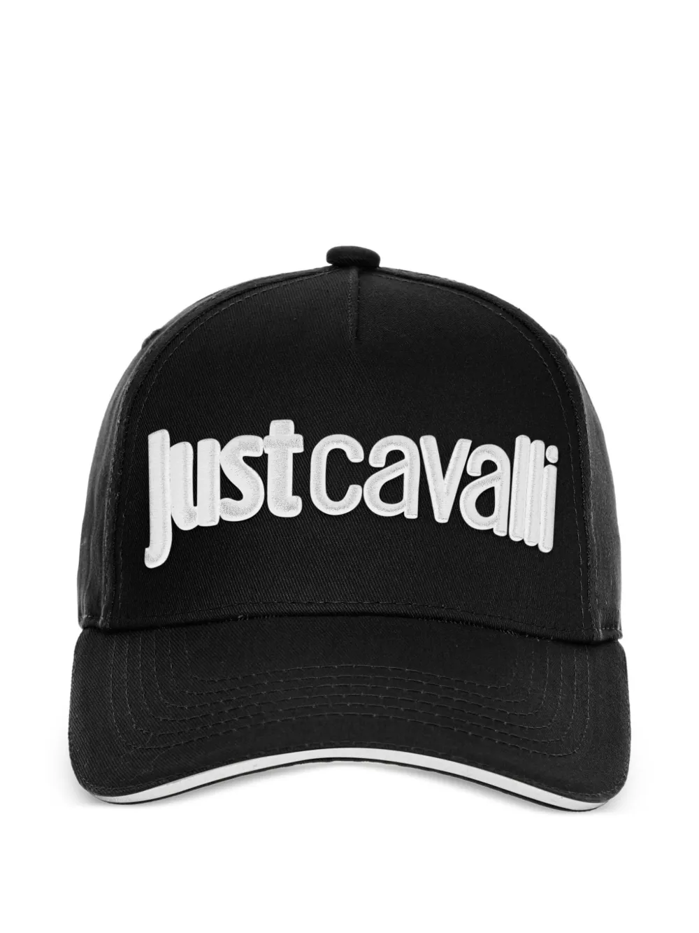 Just Cavalli logo-embroidered baseball cap Zwart