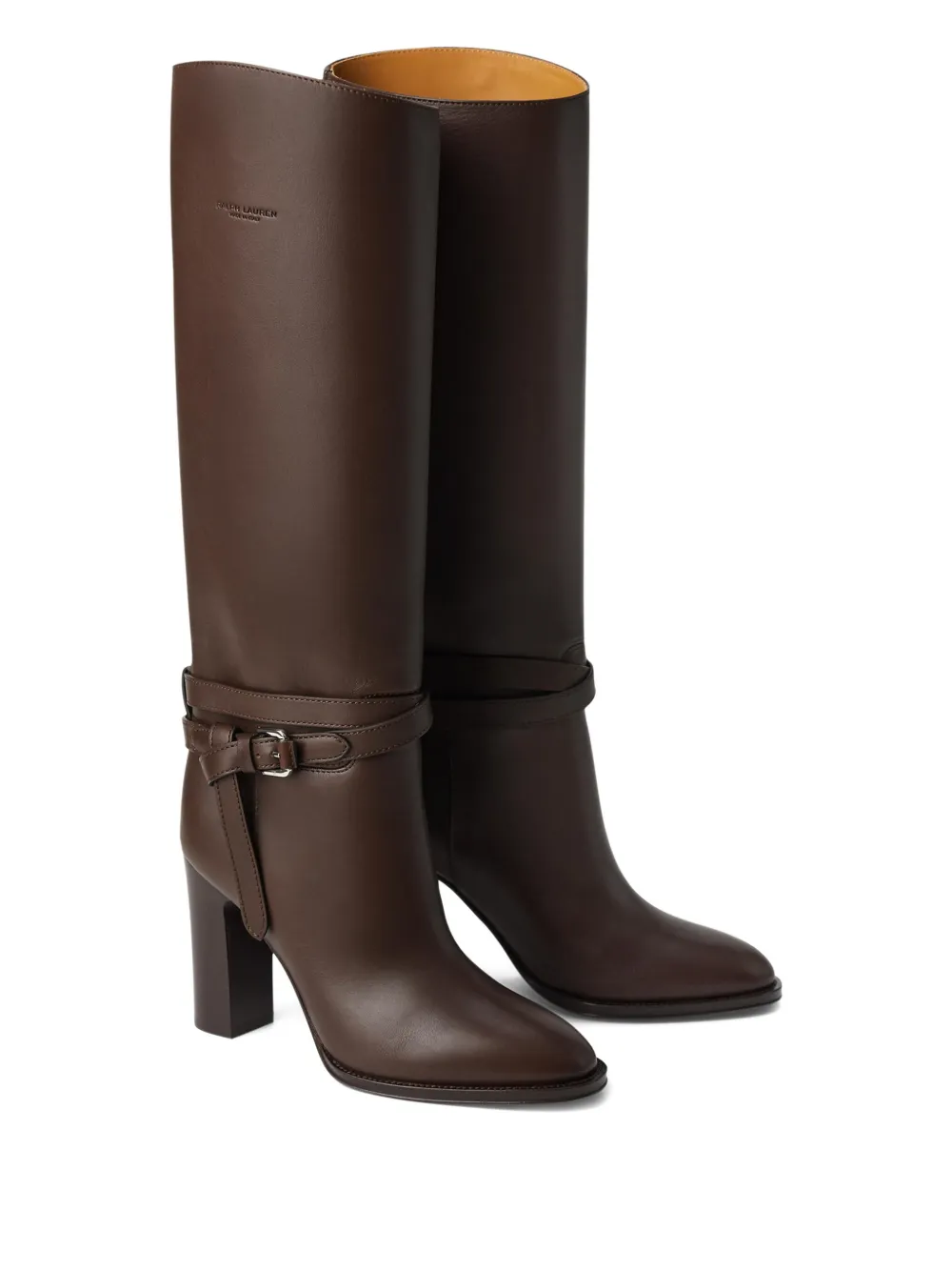 Ralph Lauren Collection leather buckle-strap knee-high boots | Knee-High Boots | Image 2